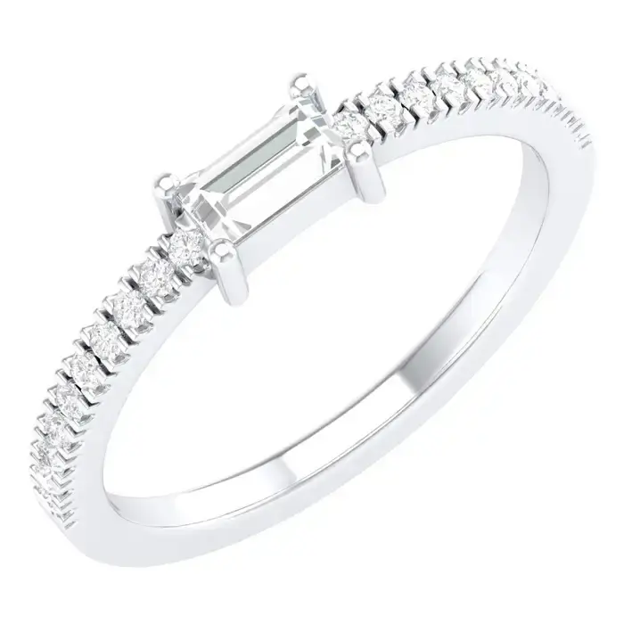 0.4 Carat Sapphire Infinity Ring