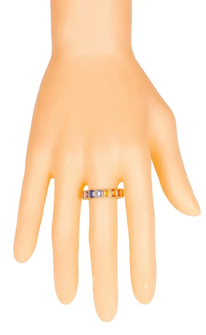 Multi-Sapphire Eternity Ring