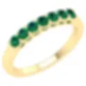 18K Solid Gold 0.5 Carat | Emerald Infinity Band