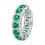 Thumbnail: 18K Solid Gold Natural Emerald & Diamond Eternity Band