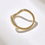 Thumbnail: Yellow Gold Diamond Curved Ring with 14K Solid Gold