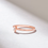 Thumbnail: 18K Rose Gold Tiny Marquise Diamond Solitaire Ring