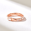 Thumbnail: Eternity Baguette Diamond Ring with 14K Solid Rose Gold