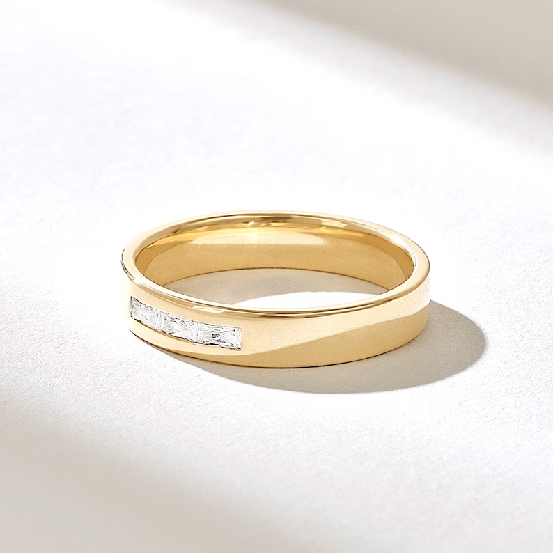 Thumbnail: Baguette Diamond Wedding Ring