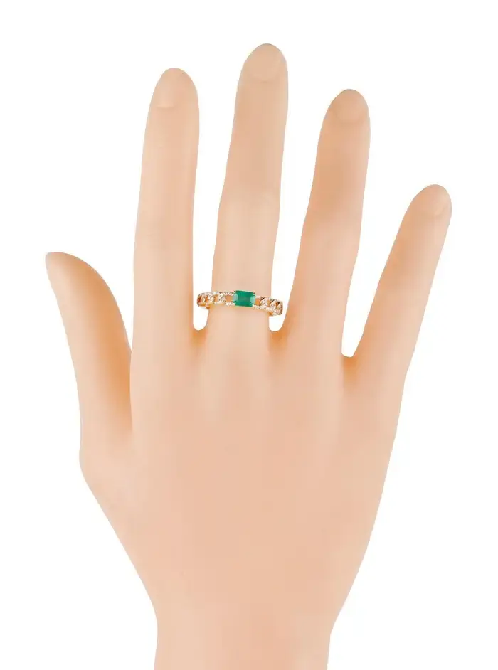 Thumbnail: Diamond and Emerald Cocktail Ring