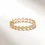 Thumbnail: 14k Solid Yellow Gold Leaf Diamond Ring