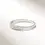 Thumbnail: 18K White Gold Tiny Pave Signet Ring