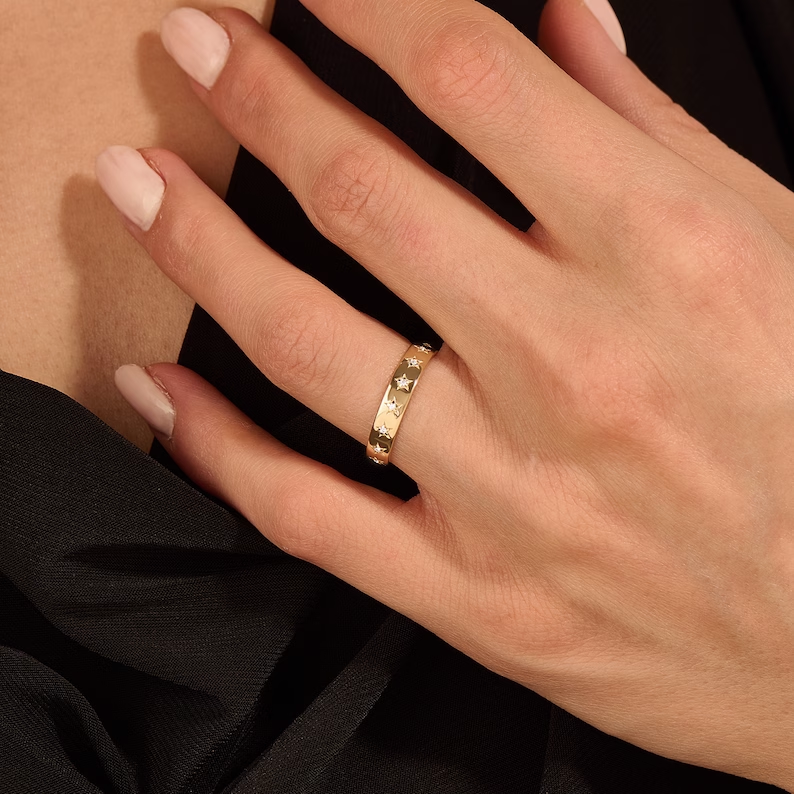 Thumbnail: Star Eternity Wedding Band