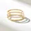 Thumbnail: Spinner Three Row Ring