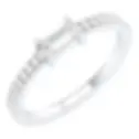 18K White Gold 0.4 Carat Diamond Infinity Band Ring