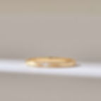 18K Solid Gold Pave Faceted Band Ring