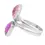 Thumbnail: Purple and Pink Amethyst Dual Stone Ring