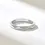 Thumbnail: 18K White Gold Pyramid Wedding Band