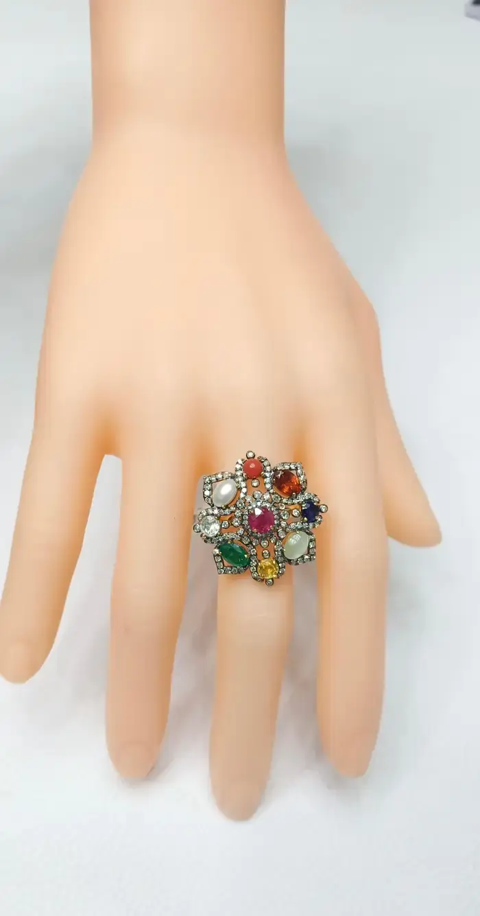 Thumbnail: Gems Fashion Ring | Cocktail Ring For Women