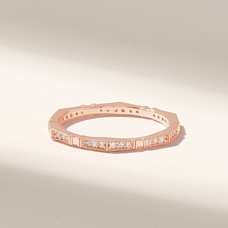 Thumbnail: 18K Solid Gold Slim Wedding Ring