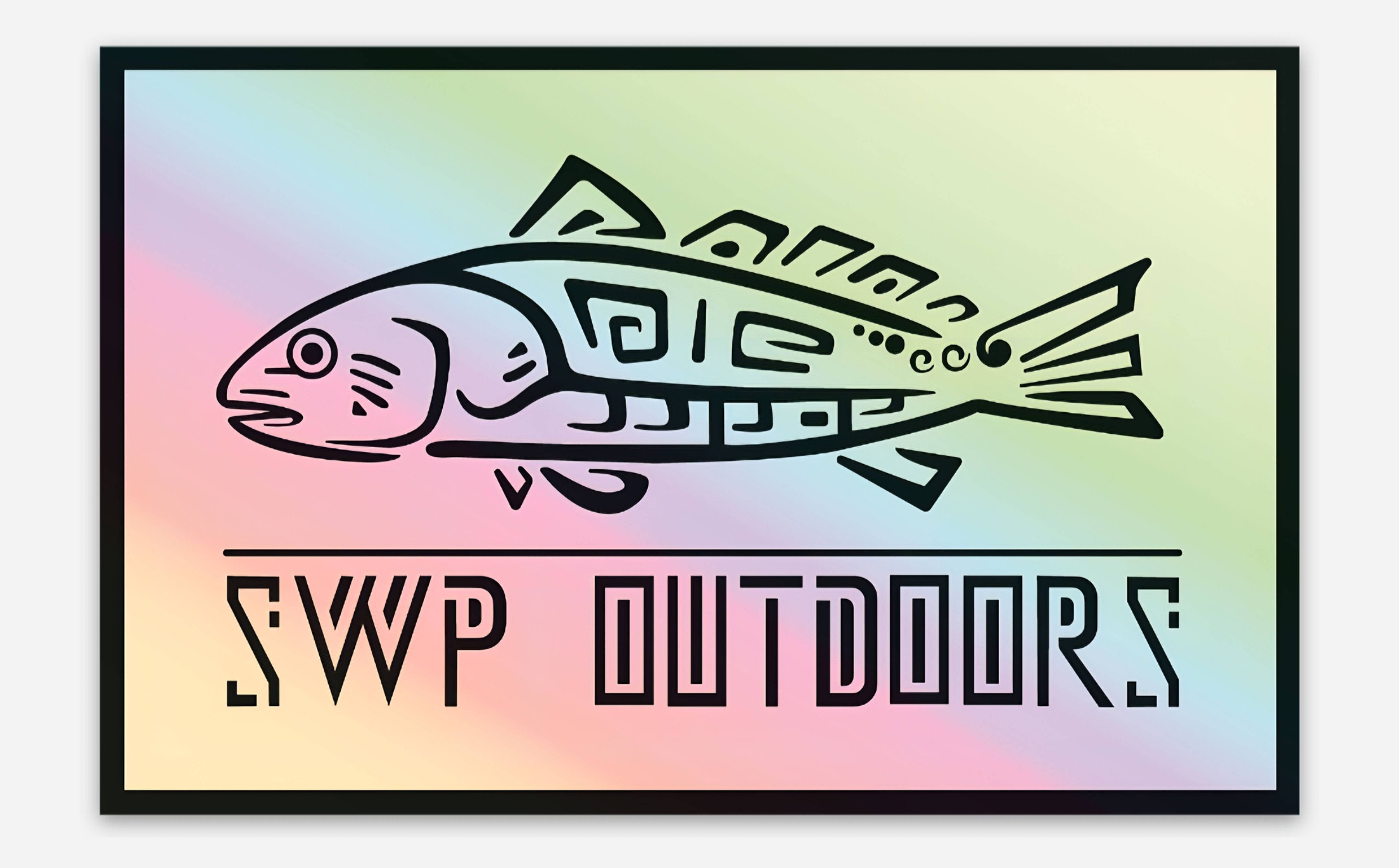 STICKER - HOLOGRAPHIC AZTEC RED DRUM 