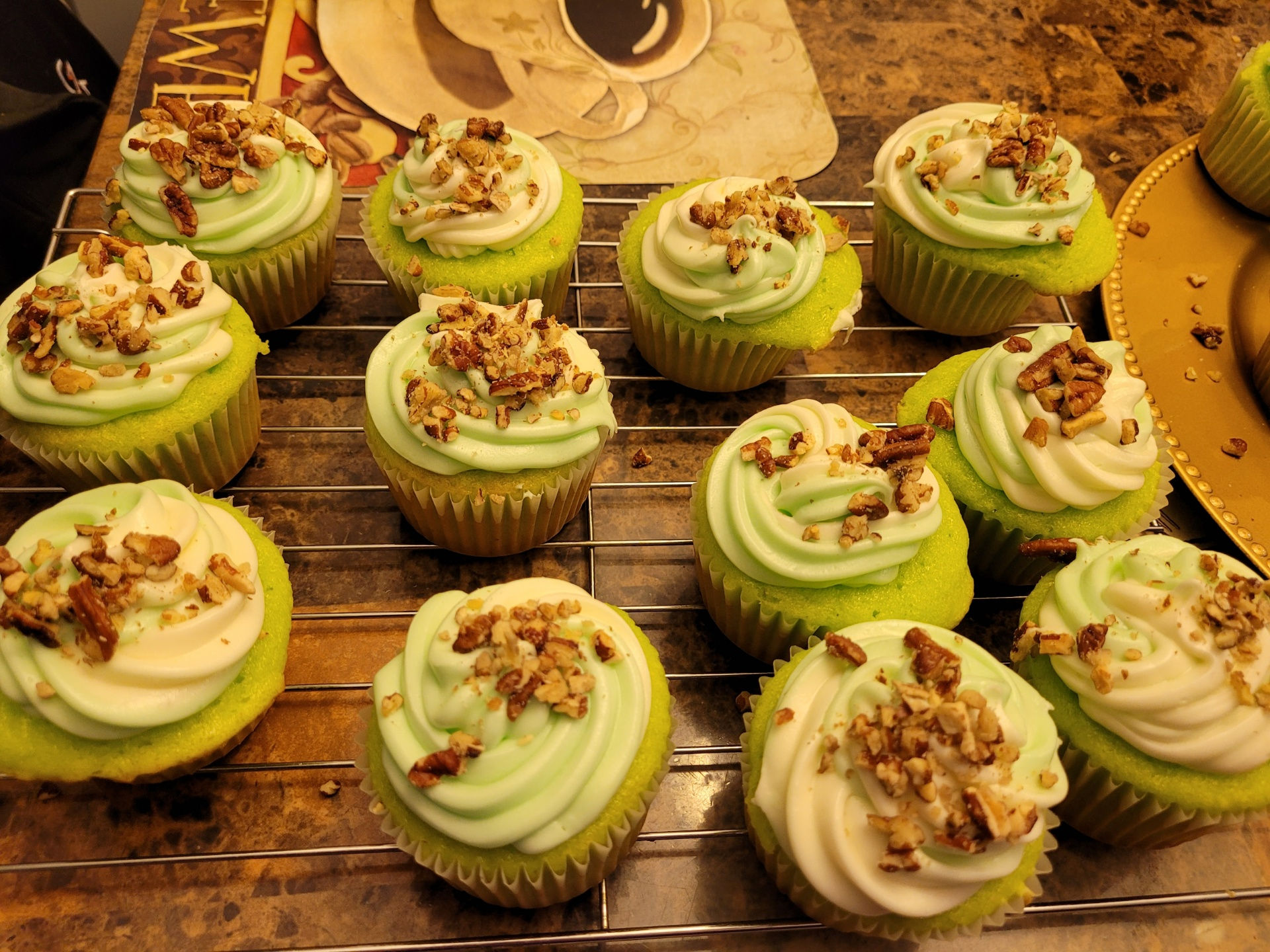 Key Lime cupcakes with cream cheese frosting. (12) 30.00 and up.