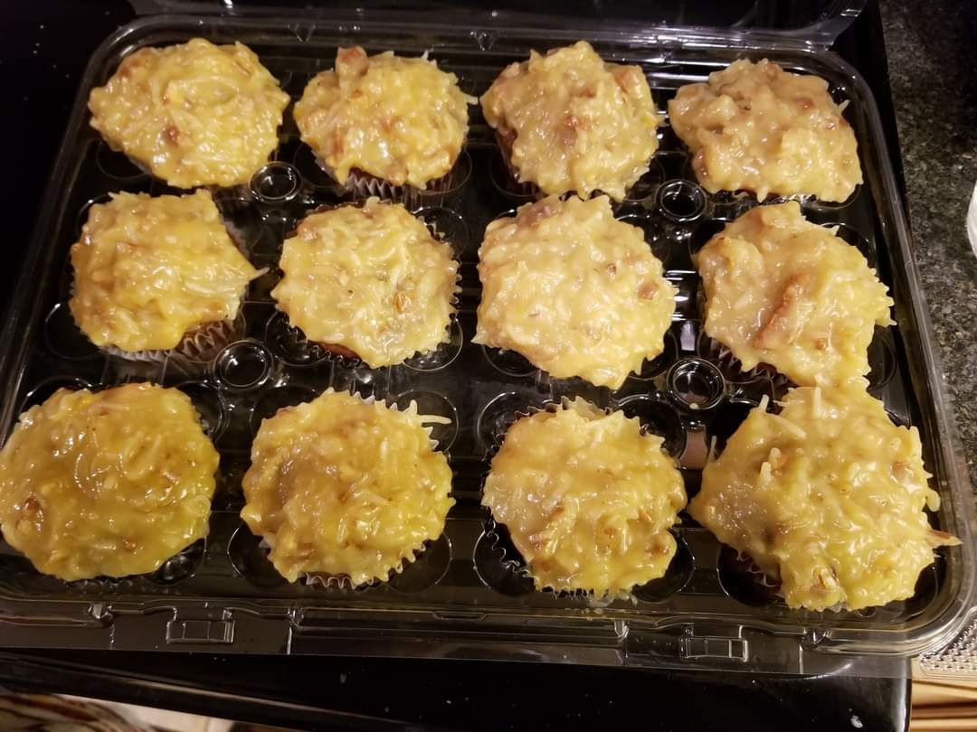 German Chocolate cupcakes