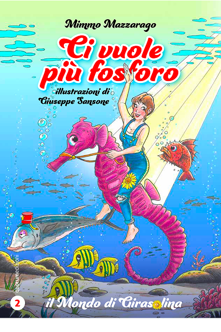 Copertina libro, "Ci vuole più fosforo!", Illustrazioni di Giuseppe Sansone