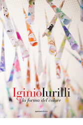Copertina libro, Iginio Lurilli: la forma del colore, carta colorata appesa