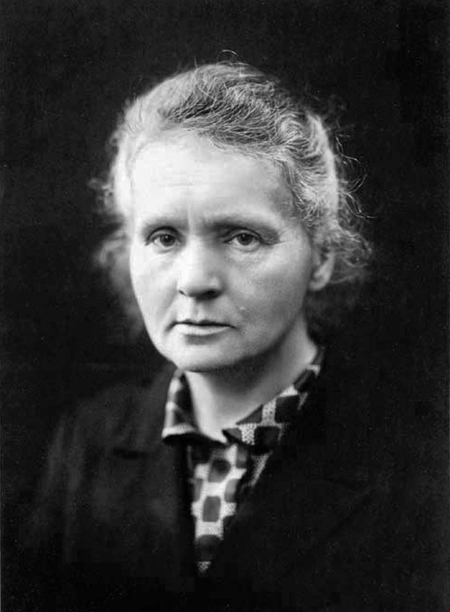 Portret van Marie Curie, naamgever van het Marie Curie Lab bij LAB-44