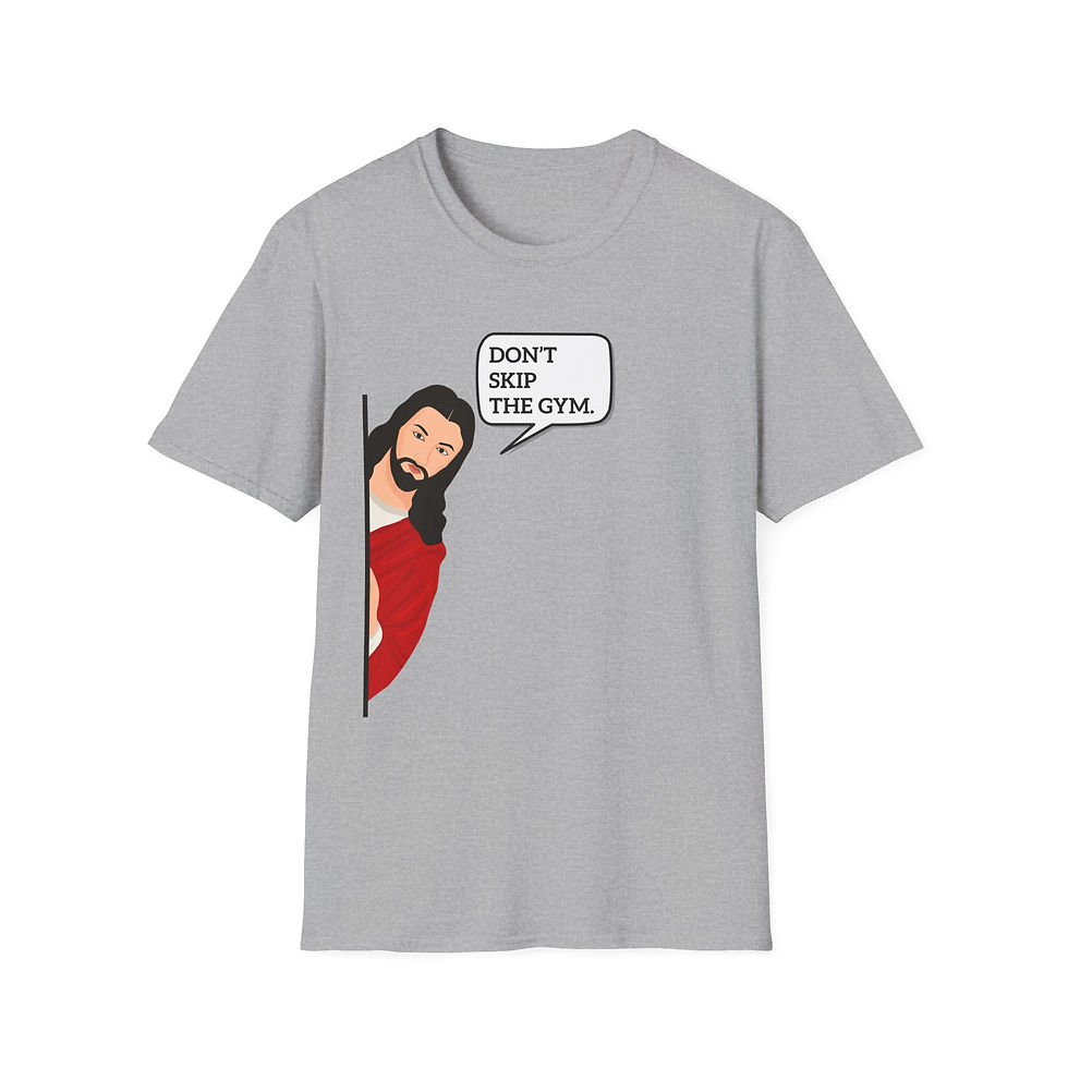 Thumbnail: Funny Jesus Workout Unisex T-Shirt