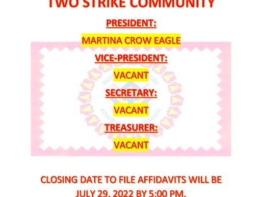 Election: Officer Affidavits: Two Strike Community