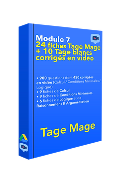 fiches de tage mage : fiches de calcul, fiches de conditions minimales, 6 fiches de raisonnement & argumentation