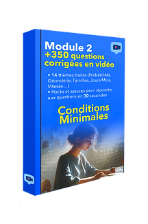 fiches pdf conditions minimales (probabilités, géométrie, familles/jours, vitesse) tage mage, astuces pour répondre aux questions