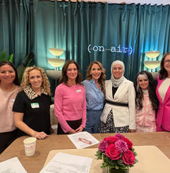 Healthcare professionals attending a Michigan Menopause Collaborative panel at Danialle’s Clubhouse in Birmingham, Michigan.