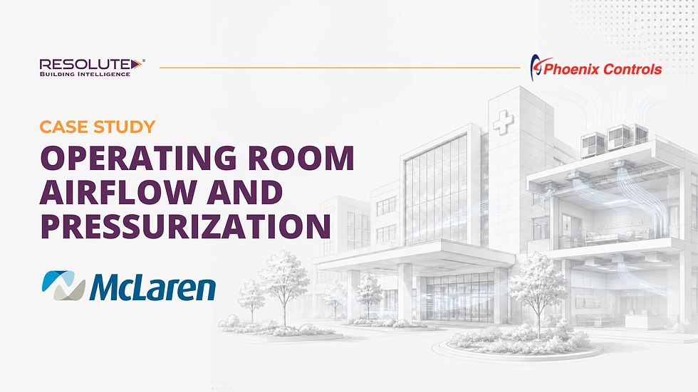 Phoenix Controls operating room airflow and pressurization system at McLaren Macomb Surgery Center