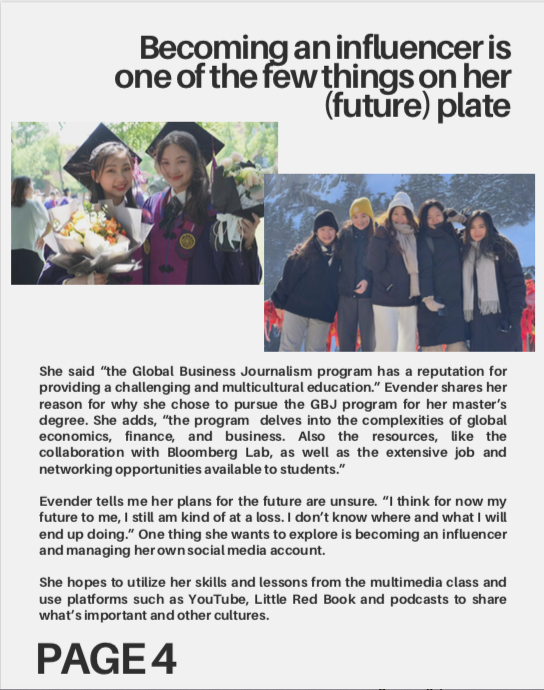 Evender Hsu of Malaysia is a student in the Global Business Journalism program (GBJ) at Tsinghua University in Beijing.
