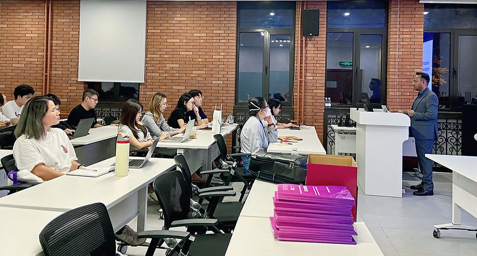 Shamim Zakaria at Tsinghua