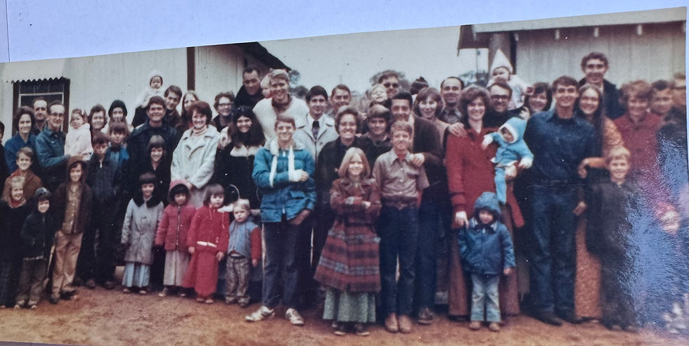 A large group of people posed for a picture together.