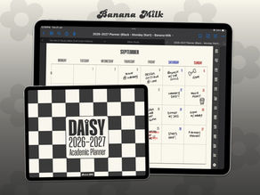 Daisy 2026-2027 Academic Planner Mockups