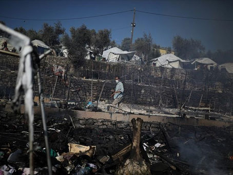 Moria hotspot burned down, reports point to arson by camp residents|BCI GREECE