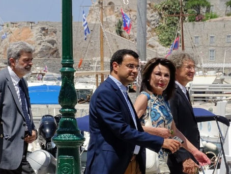 «Ελλάδα 2021»: Επίσκεψη Γιάννας Αγγελοπούλου στην Ύδρα|BCI GREECE