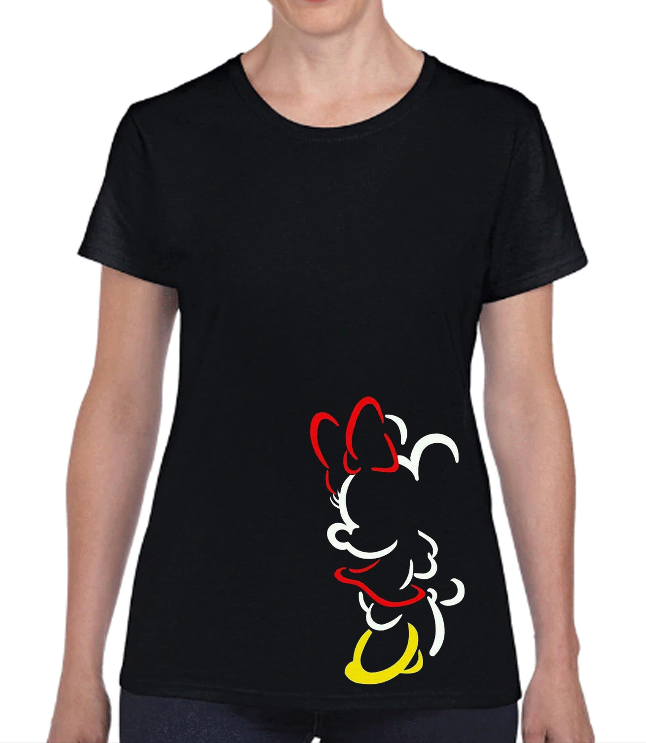 Polera de Mini Mouse Lineas
