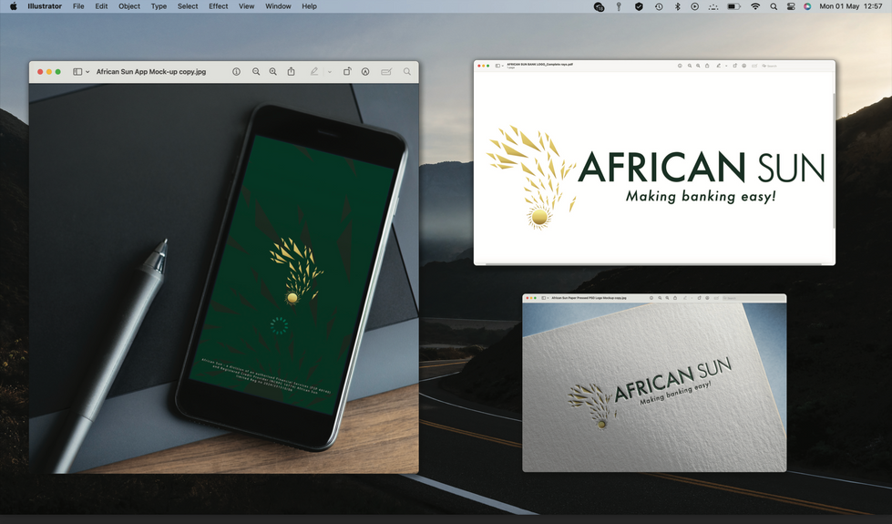 African Bank Logo Mockup