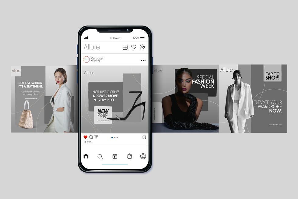 Allure Carousel Ad Mockup