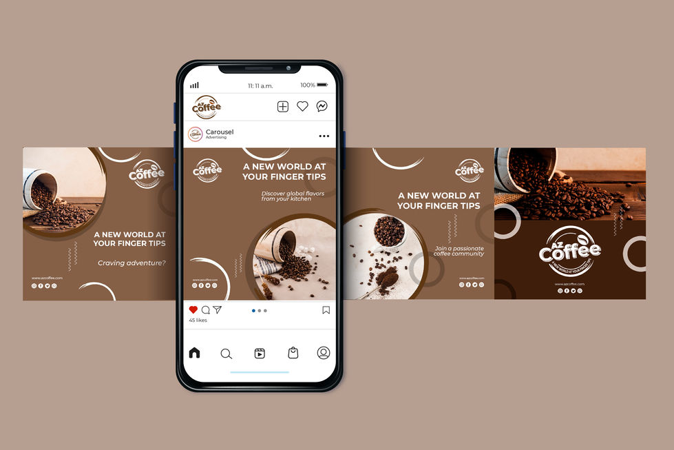 Az Coffee Carousel Ad_iPhone Mockup