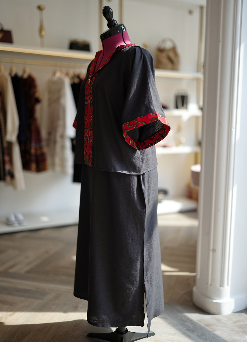 Miniature : l'ensemble noir et rouge