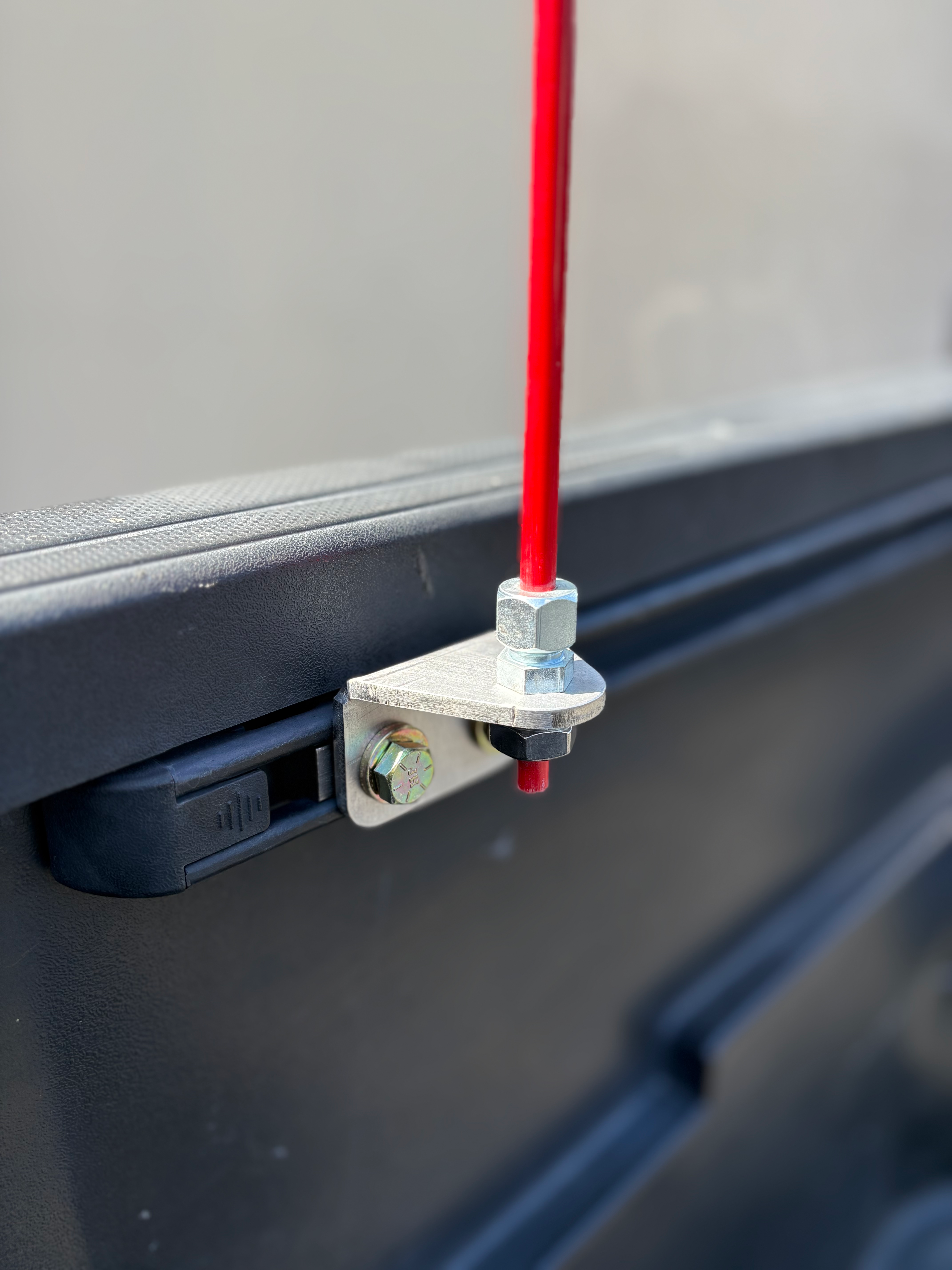 Toyota bed rail flag mount