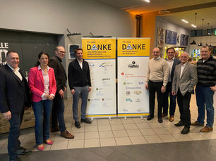 Landrat Axel Flader bedankt sich für den unermüdlichen Einsatz beim Hochwasser zum Jahreswechsel