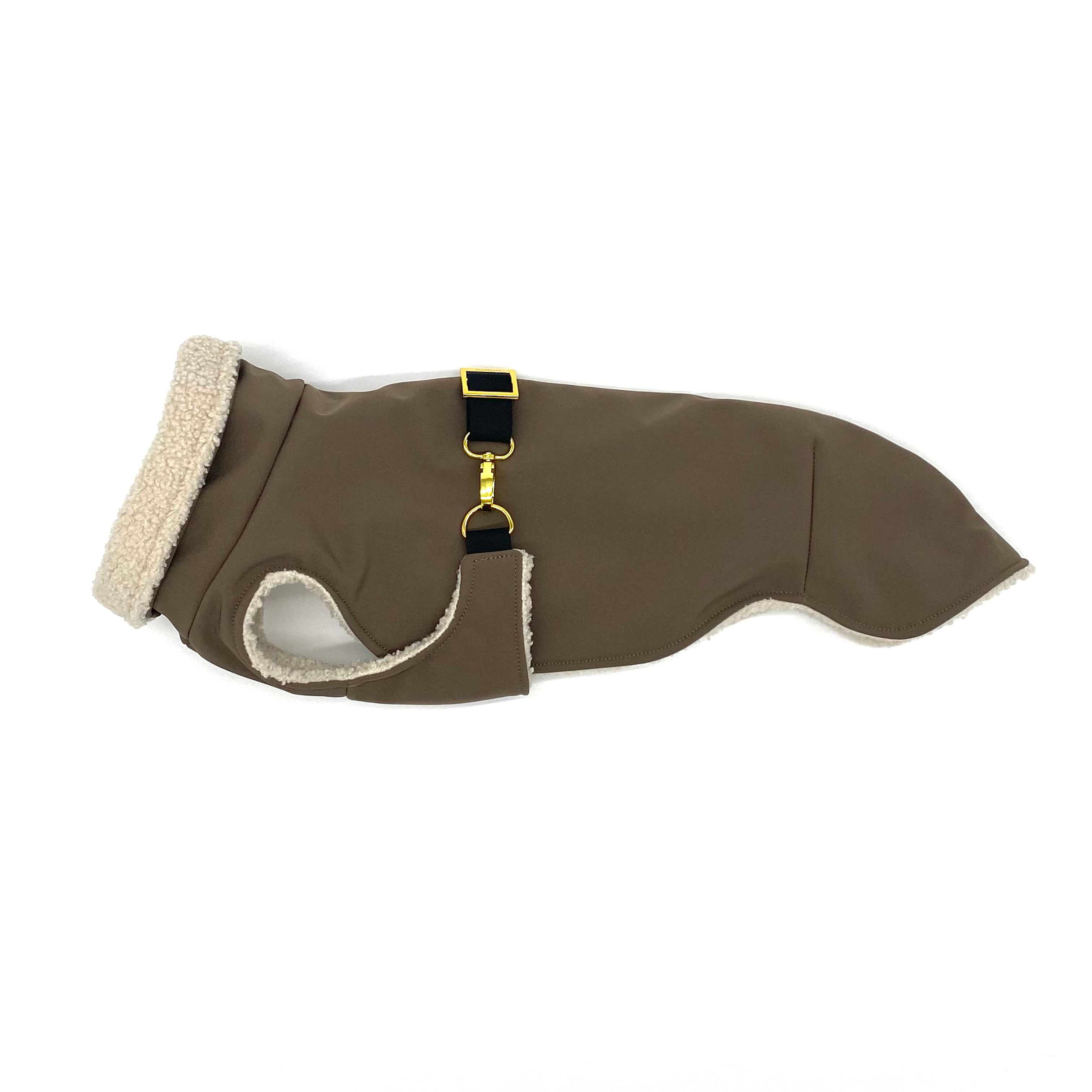 Iggy Hundemantel Softshell TAUPE +Teddy