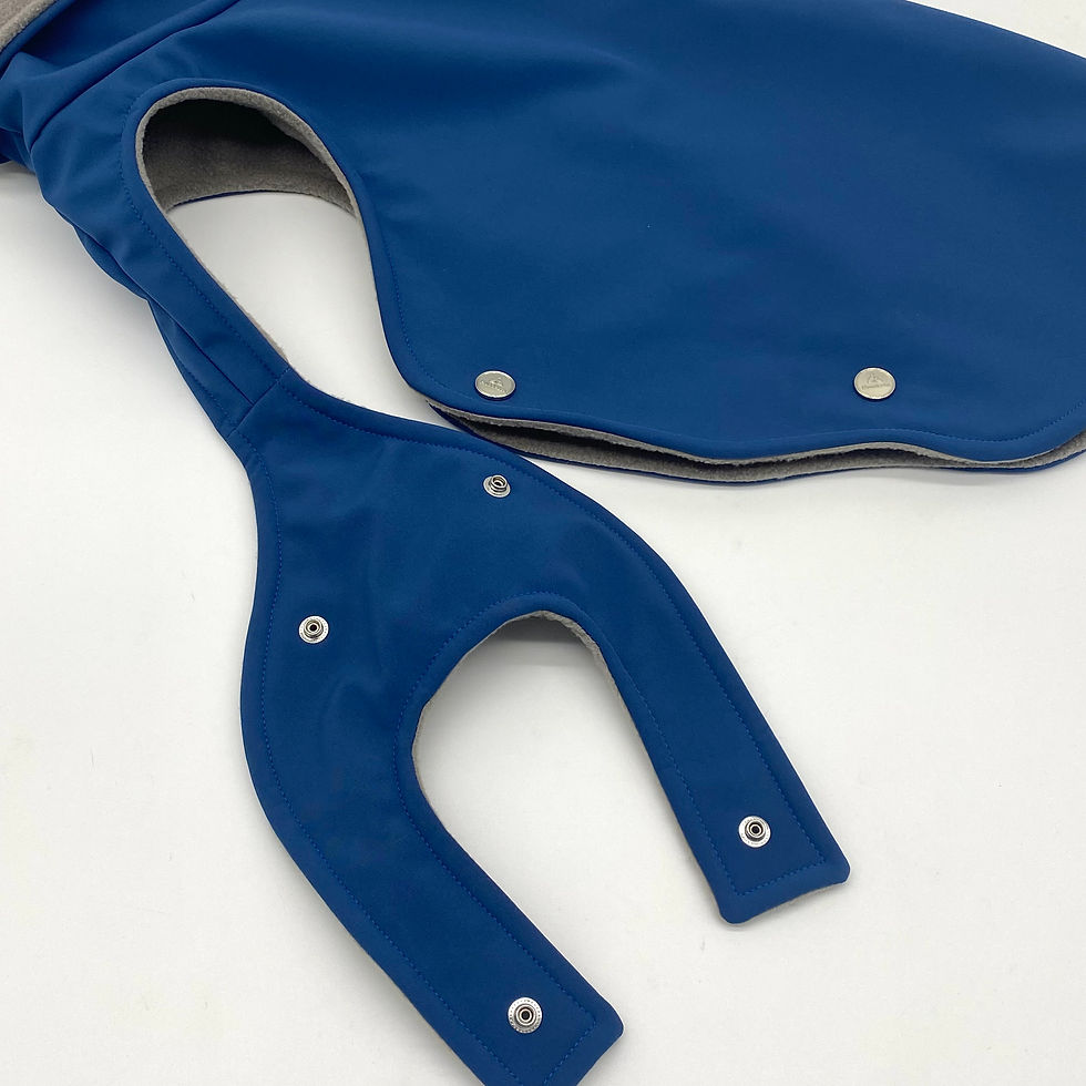 Miniaturbild: Frenchie Hundemantel Softshell MEERBLAU