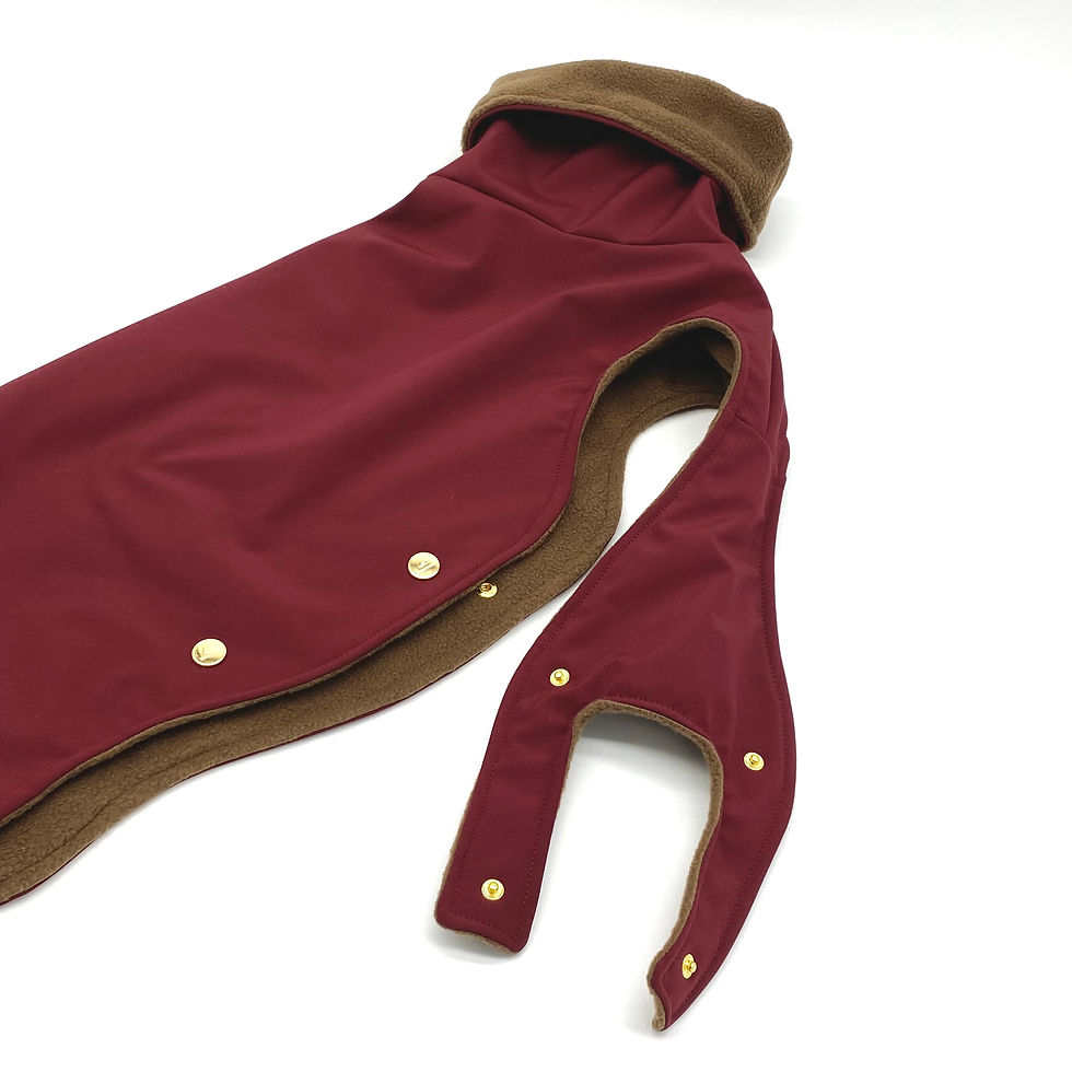 Miniaturbild: Hundemantel Softshell BORDEAUX