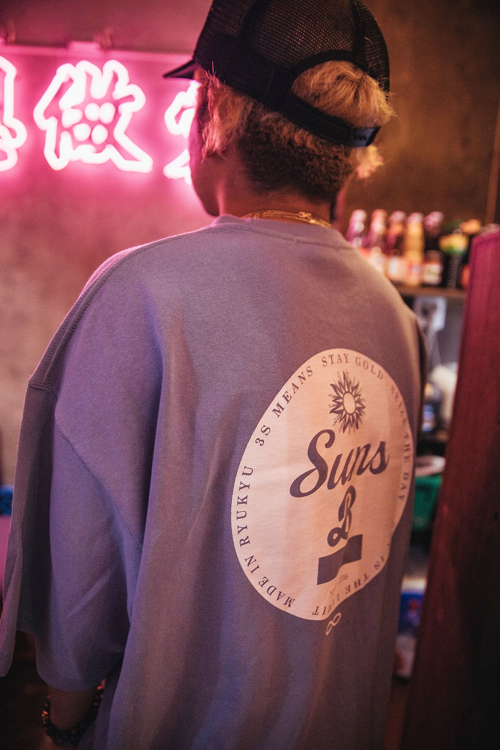 サムネイル： SunsB Original Circle Logo スウェットビッグシルエットTシャツ