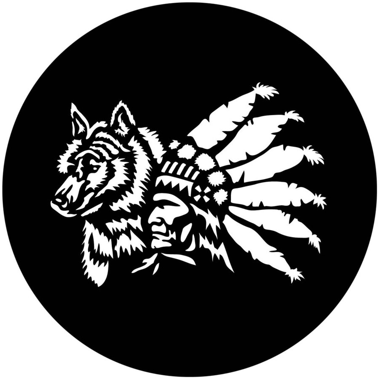 Indian with Wolf - Apollo Gobo #7051