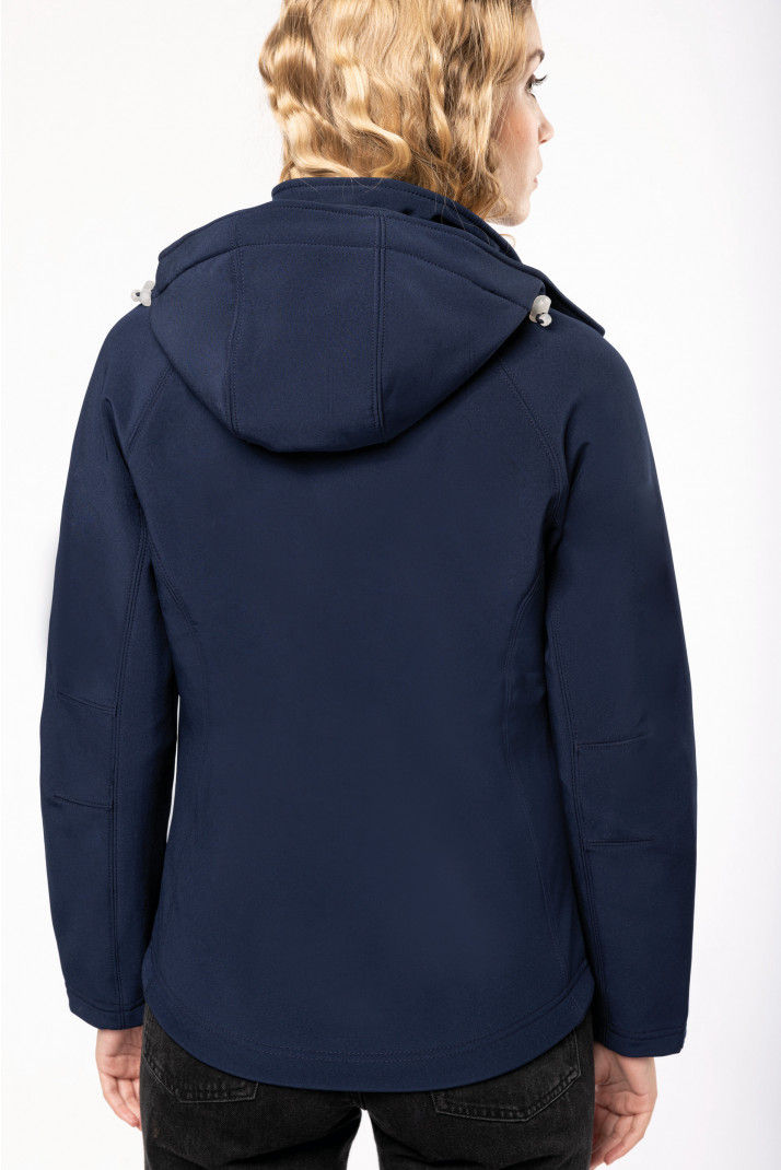Miniature : K414 - Veste softshell à capuche amovible femme